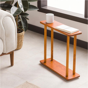 Hình chữ nhật rắn gỗ thông hẹp bên bàn, skinny Bàn Cạnh Giường ngủ, nhỏ cuối bảng (Hạt dẻ, trung bình) - Product Image 1