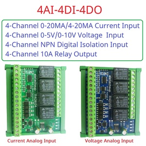 R4DIK04 4-20MA ingresso analogico corrente 4AI-4DI-4DO analogico misto digitale modulo Modbus RTU RS485 relè tensione corrente ADC - Product Image 3