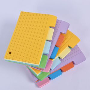 Cross-Border 110g Note Paper Horizontal Line Inner Page Color-<strong>Coded</strong> Loose-Leaf Note Book Message Book <strong>Memo</strong> Pads - Product Image 1
