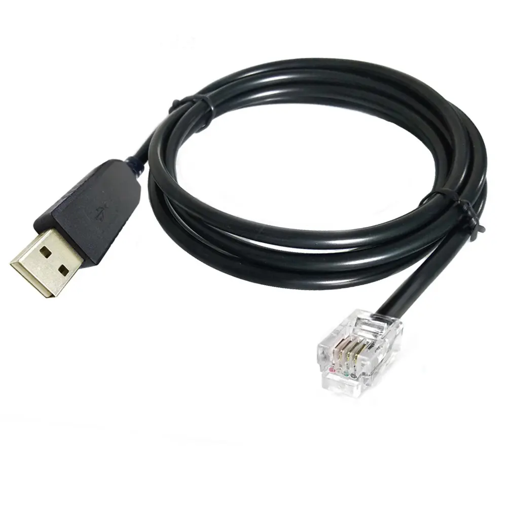 Cable serie USB RS232 a RJ11 RJ12 para Celestron Nexstar CE93920 Synscan Hand Controller Upgrade Cable