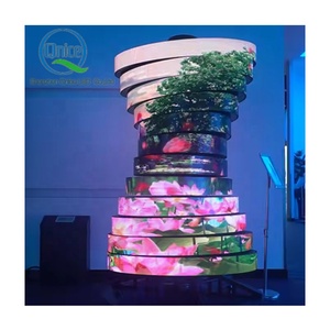 Forma speciale girevole LED schermo per la sala espositiva ad alta tecnologia flessibile LED pannello morbido modulo Pantalla LED Video Wall - Product Image 3