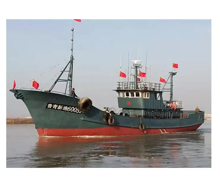 Grandmar recipiente de pesca, caminhão de material de aço 110ft barco de pesca recipiente para venda com sistema de congelamento