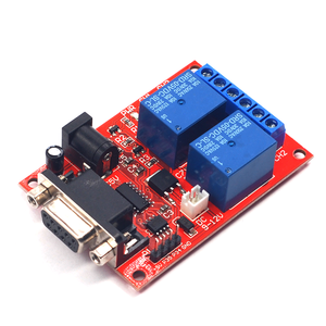 SR-104A serielles Portensteuerungsmodul 2-Way-Relay-Verzögerungsrelay einzelner Chip-Mikrocomputer-Controller fertigplatine