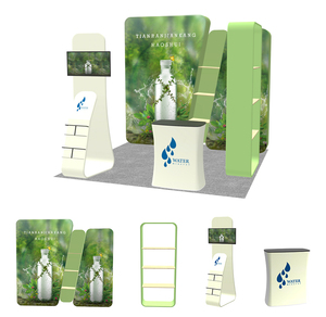 Esquema de carcasa promocional portátil personalizado 3X3m cabina de exposición diseño de pie - Product Image 4