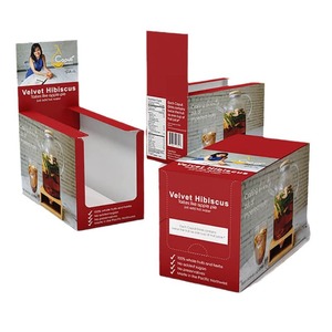 Cartones de exhibición de cartón corrugado de papel Kraft impreso con logotipo personalizado, bandeja plegable para dulces, caja de comida - Product Image 2