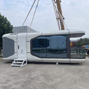 Fabrika toptan fiyat kapsül ev prefabrik ev modüler cep Mini kapsül ev açık kamp uyku Pod