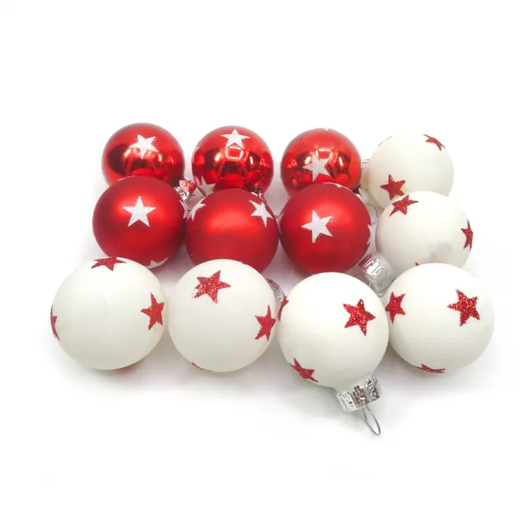 Bolas colgantes personalizadas al por mayor, decoración de bolas de Navidad, suministros de decoración, bola de cristal, cadena de luces para exteriores