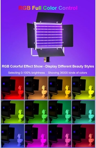 RGB LED Video işığı fotoğraf aydınlatma CRI95 3200-6500K abd/ab tak fotoğraf stüdyosu doldurma LED ışık paneli youtube için LiveStream - Product Image 6