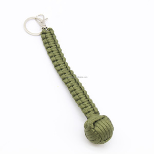 צבעים שונים קוף אגרוף paracord keychain הישרדות paracord מחזיק מפתחות קוף אגרוף - Product Image 5