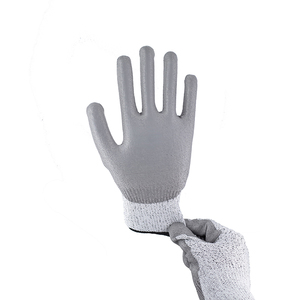 Fabrika seviyesi C-F PU bitirmek kaplamalı eldiven Anti kesim kaplı inşaat iş eldivenleri güvenlik Anti Cut eldiven - Product Image 3