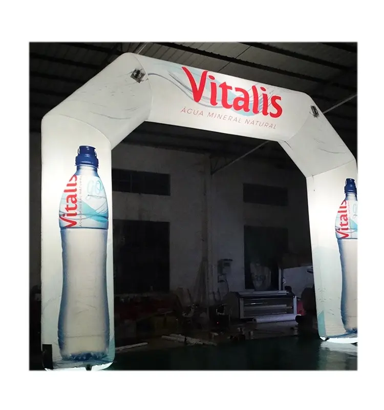 Giant outdoor decorative LED lighting inflatable arch for sale