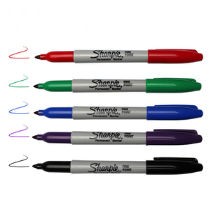 Sharpie-rotulador permanente de color negro, juego de rotuladores de punta fina, personalizados, con autorización de fábrica - Product Image 3