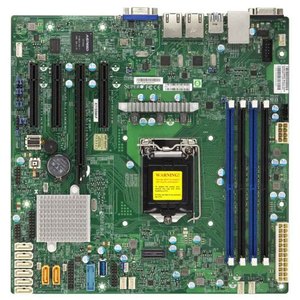X11SSM Single socket H4 (LGA 1151) supporta il processore Intel Xeon E3-1200 v6/v5, Intel 7th/6th Gen. Core serie i3 - Product Image 3