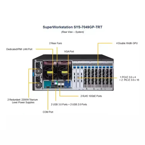 SuperServer SYS-7049GP-TRT server scheda Computer processore combinato 7049GP-TRT gpu server buon prezzo - Product Image 2