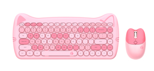 Oem打字机静音无线键盘鼠标组合小奶油猫键盘 - Product Image 6