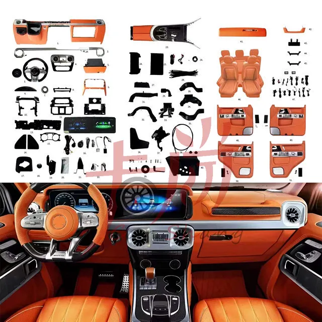 G Class interior old to new central control seat interior Kit for g350g500g550 upgrade to g63 / G65