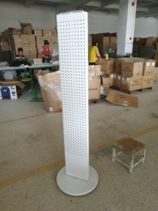 Boden Doppelseitiges Peg board Metal Display Rack rotierend für Produkt anzeige Retail Fixture - Product Image 2