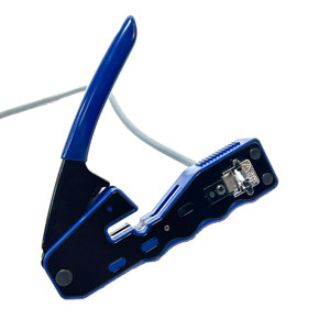 רשת חוט חשפנית חותך z דרך כבל crimper 8p 6p לעבור דרך eaזי cat5e cat6 rj45 כלי crimping pipers