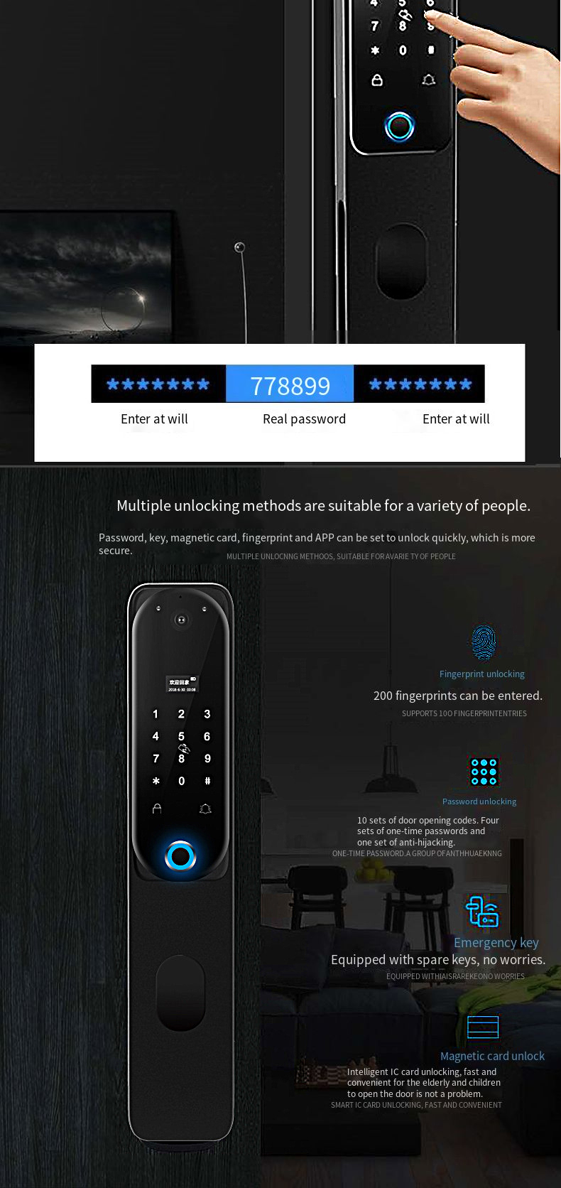 smart system home automation all system electronic door lock smart digital door lock door lock