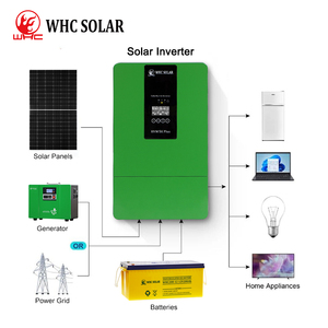 Whc סולארי מתמיר 5kw bpt היברידית 48v עבודה ללא סוללה