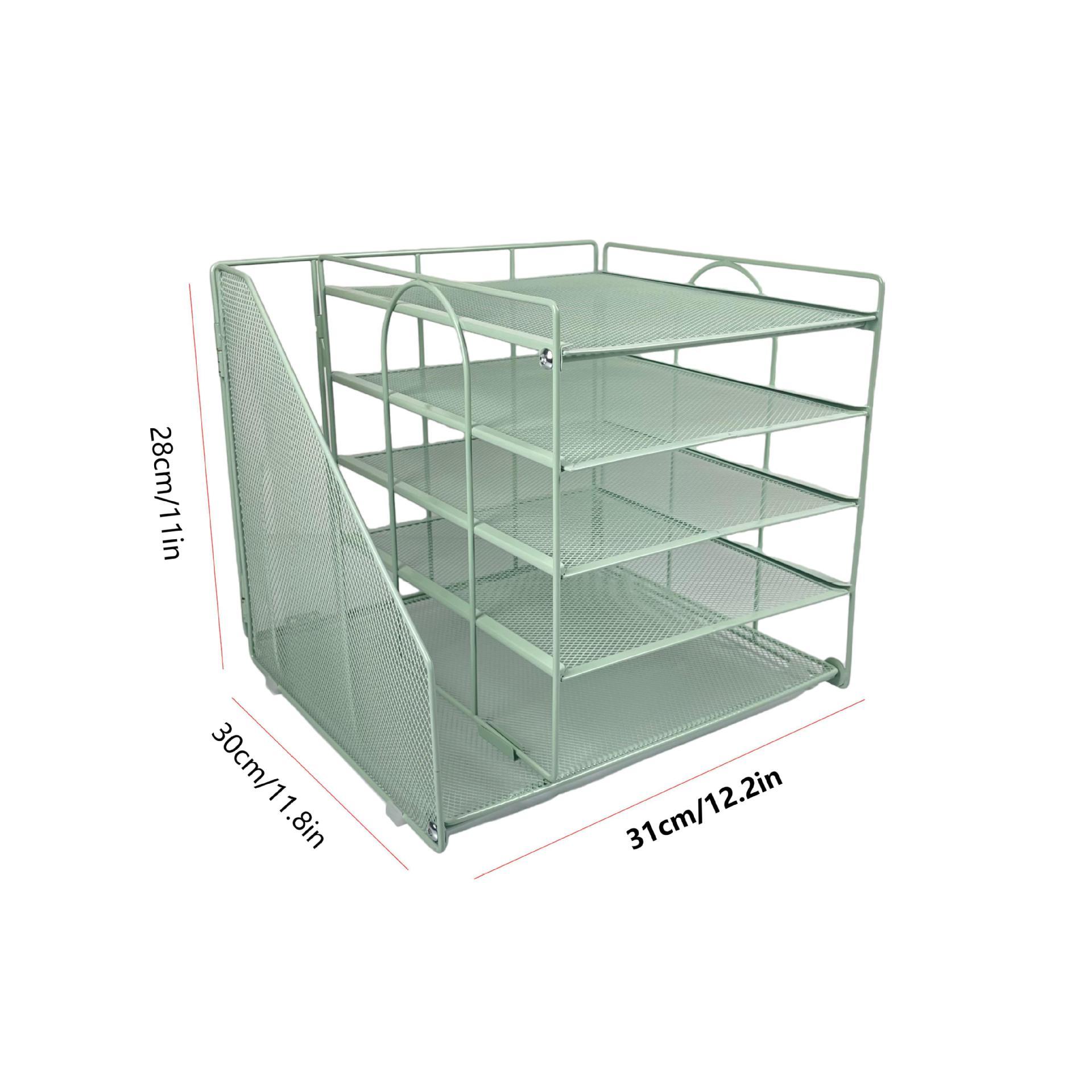8126 Single-sided A5-blue five-tier file rack