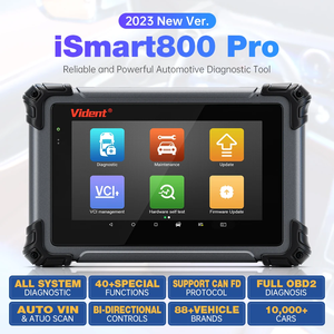 Vident iSmart800Pro BT ALL, herramienta de diagnóstico del sistema, programación de llaves, escáner OBD2 con más de 40 reinicio, prueba activa, lector de código VIN automático