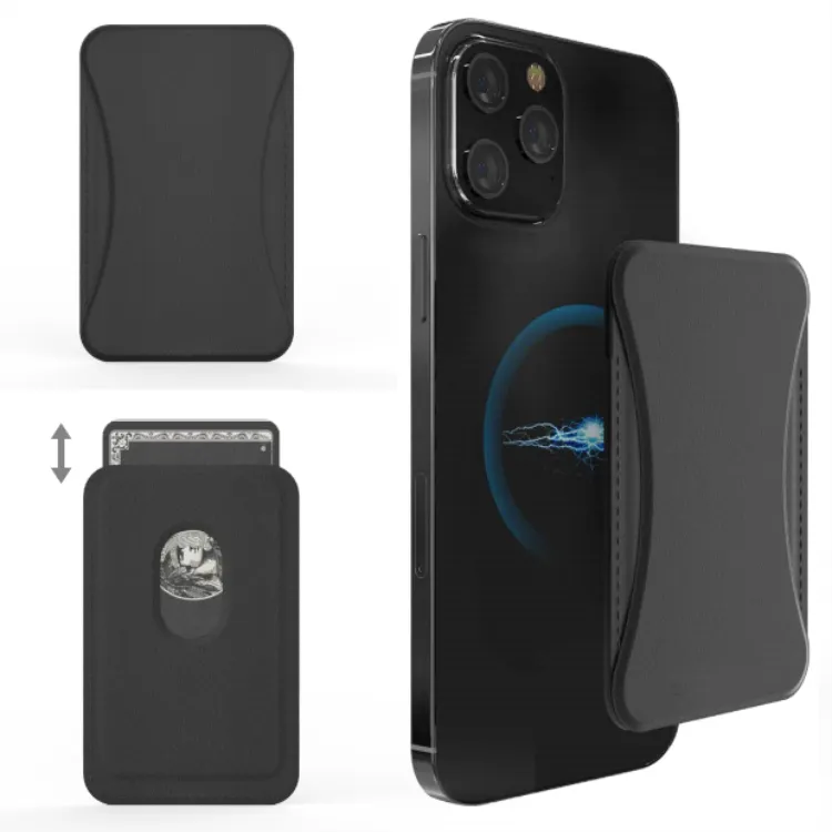 Casing ponsel dompet Rfid, dompet kulit dapat dilepas dengan dudukan, dompet magnetik magnetik kustom untuk Iphone 12 13 Pro Max