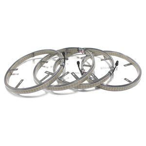 10 Row Pure White <strong>LED</strong> Wheel Light Kit 5Row Lights Inside Out Rim with Dual Remotes Controller 17&quot; RIM Light for Truck - Product Image 2