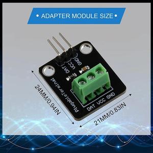 <strong>DS18B20</strong> <strong>Temperature</strong> <strong>Sensor</strong> Module Kit Waterproof 100CM Digital <strong>Sensor</strong> Cable Stainless Steel Probe Terminal Adapter - Product Image 4