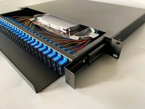 Panel de parche de fibra óptica deslizante, caja de distribución óptica, adaptador ODF ftth SC FC LC, 12 24 48 72 96 144 - Product Image 5