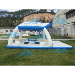 แท่นเป่าลมลอยน้ำได้สำหรับงานปาร์ตี้เป่าลมมีหลังคา - Product Image 4