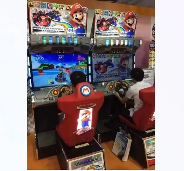 マリオ42 LCDアーケードコイン式ビデオゲームコンソールモーターレーシングシミュレーター子供と大人のための屋内エンターテインメント