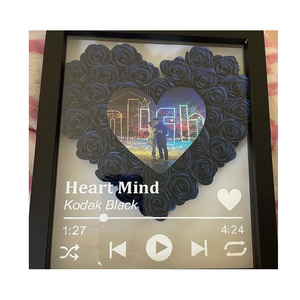 Khung ảnh hộp bóng trái tim,, bài hát đám cưới, quà tặng cho cặp vợ chồng, - Product Image 3