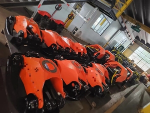 Grúa de troncos Grab Carga máxima 4000KG 0,26 0,28 C26 FX26 Forwarder Excavadora Grapple Maquinaria forestal Pinza giratoria