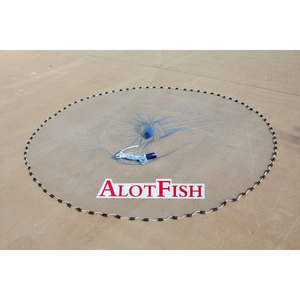 1/4&quot; Inch <strong>Mesh</strong>(1/2&quot; Str)En Joy Fish Mono Filament American Drawstring Cast <strong>Net</strong> Throwing Cast <strong>Net</strong> - Product Image 1