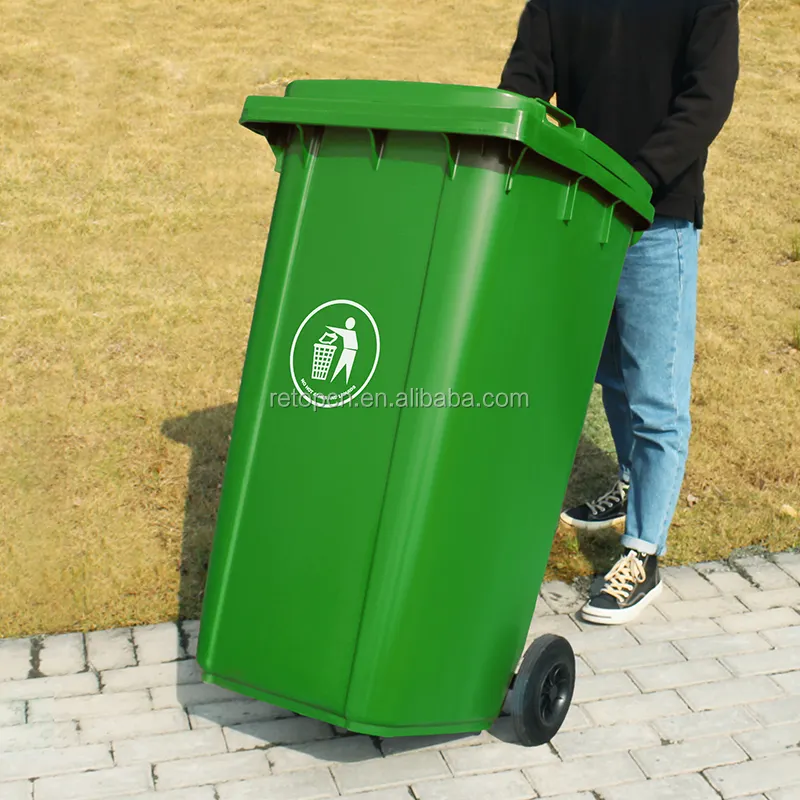 big garbage bin 240 and big size plastic dustbin