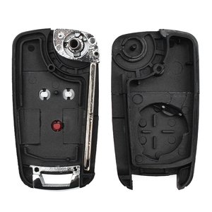 Hochwertige <span class=keywords><strong>2</strong></span> 1 Tasten C-hevrolet Auto Keys Fob Modifizierte <span class=keywords><strong>Flip</strong></span> Folding Ersetzen der Remote <span class=keywords><strong>Key</strong></span> <span class=keywords><strong>Shell</strong></span> durch das benutzer definierte Logo der linken Klinge