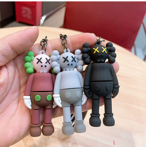 BSBH <span class=keywords><strong>Creative</strong></span> Pvc דוב Keyring אביזרי רכב Keychain תליוני אלים דוב Keychain