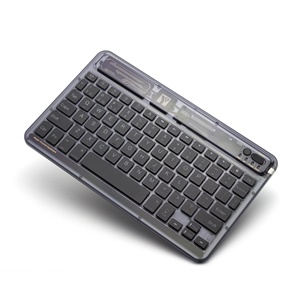 Universal Backlit <strong>Keyboard</strong> Wireless Transparent <strong>Keyboard</strong> 10 Inch for Tablet Mobile Phone Laptop RGB Backlight BT <strong>Keyboard</strong> Keypad - Product Image 4