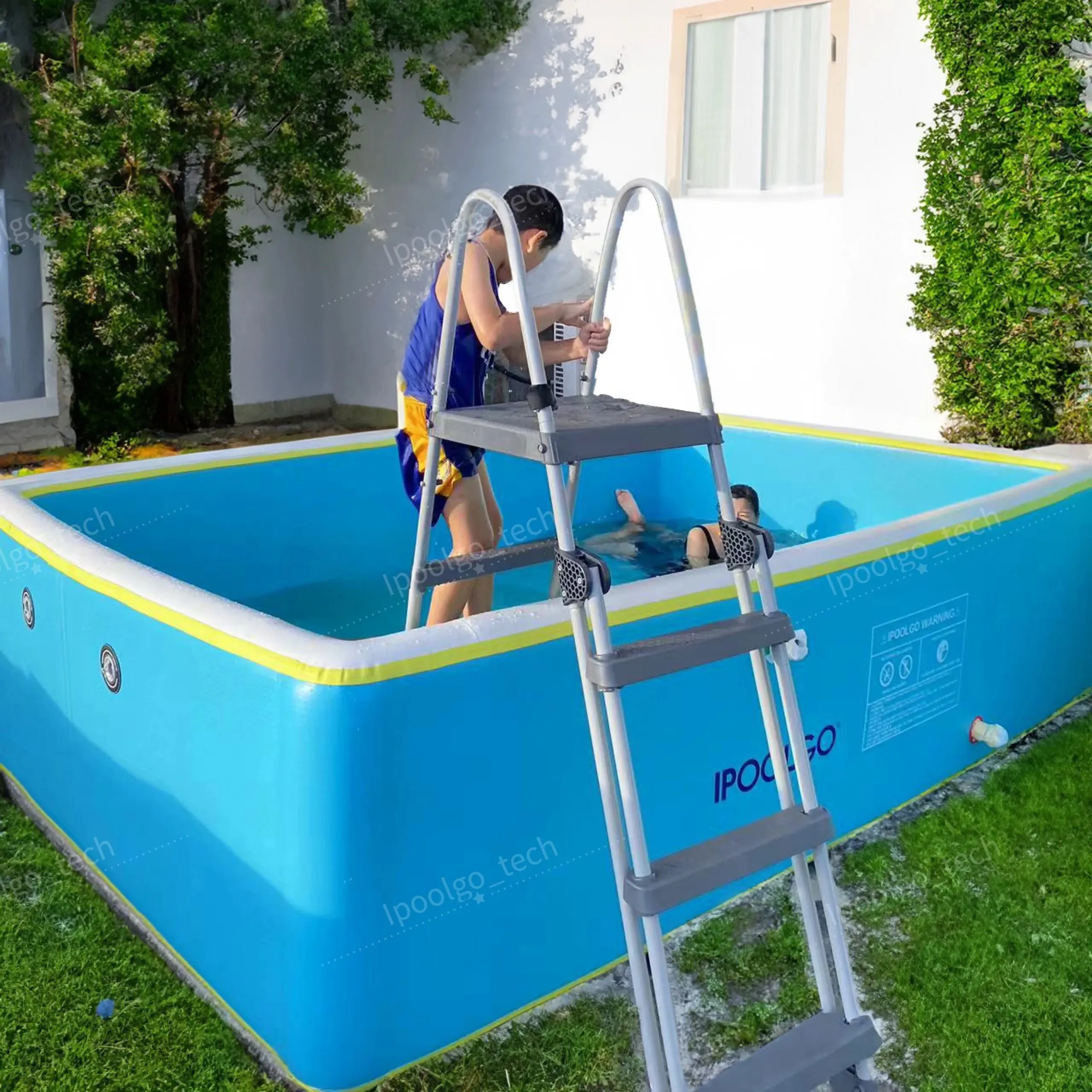 Piscina inflable de aire libre de alta calidad, jacuzzi, piscina inflable sobre el suelo