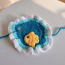 Dark ocean fish hat