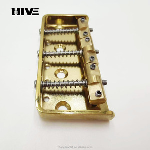 <strong>TL</strong> Short <strong>Model</strong> 3 Adjustable Compensation Bridge Copper-made Bridge Plate for Guitar Bottom and String Mounting Plate - Product Image 5