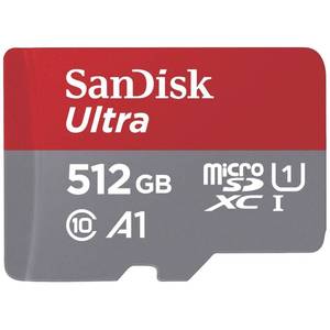 SanDisk microSDXC ультра 512 ГБ (A1/UHS-I/Cl.10/150 Мбит/с) + адаптер \ microSDXC-Karte 512 ГБ (940910780734) - Product Image 1