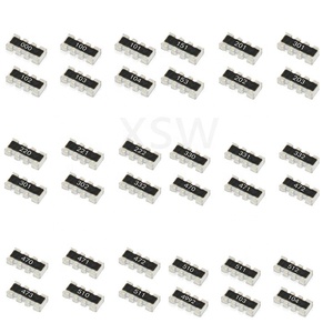 100 adet/0603*4 SMT dışlama 0 ohm 100R 1K 10K 10 ohm 100K 101/102/103/910 8P4R 5% direnç ağ direnci Bom eşleşen sipariş - Product Image 5