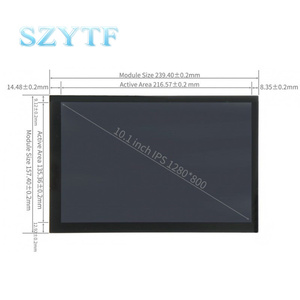 10.1 inch Touch Screen LCD <strong>Display</strong> 1280 x 800 for <strong>Raspberry</strong> <strong>Pi</strong> 3B+/4B <strong>with</strong> Case for <strong>Raspberry</strong> <strong>Pi</strong> - Product Image 4