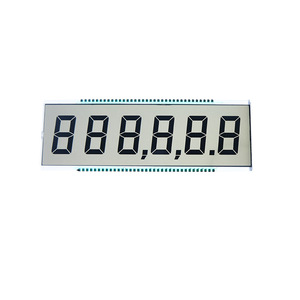Werkseitig angepasster, hochwertiger LCD-Bildschirm für die 6-stellige 7-Segment-LCD-Anzeige des Kraftstoffsp enders - Product Image 1