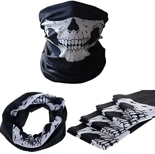 C01 crânio elástico sem costura personalizado, multifuncional, tubular, bandana, pescoço, quente/cabeça, lenço