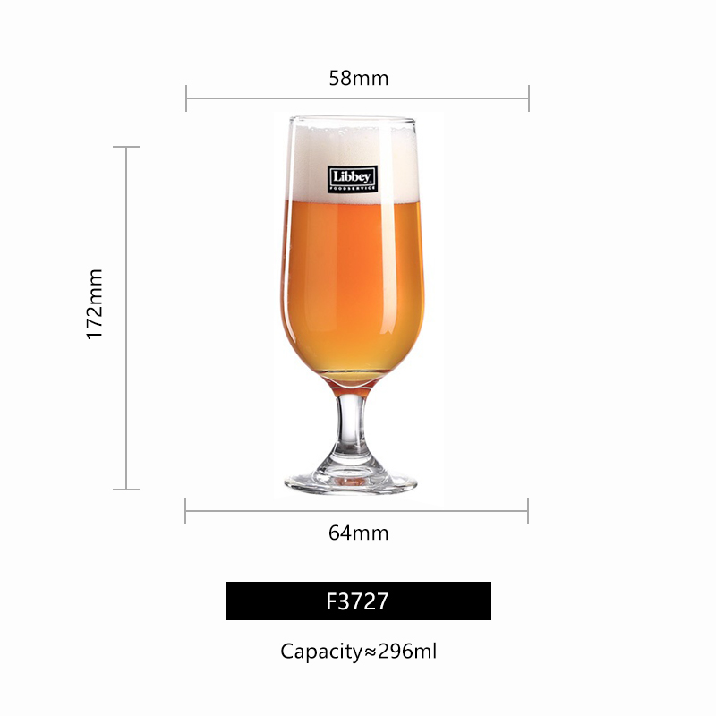 Clear 296ml ambassador beer mug f3727