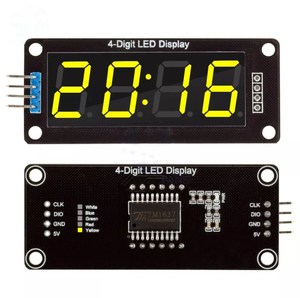 0,56 ''Zoll TM1637 4Bit Digital LED 7-Segment-Uhrenrohranzeige für Arduino LED Time Clock Double Dots Modul