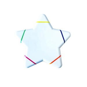 为学生定制5合1星形荧光笔绘图笔单Opp包装 - Product Image 2